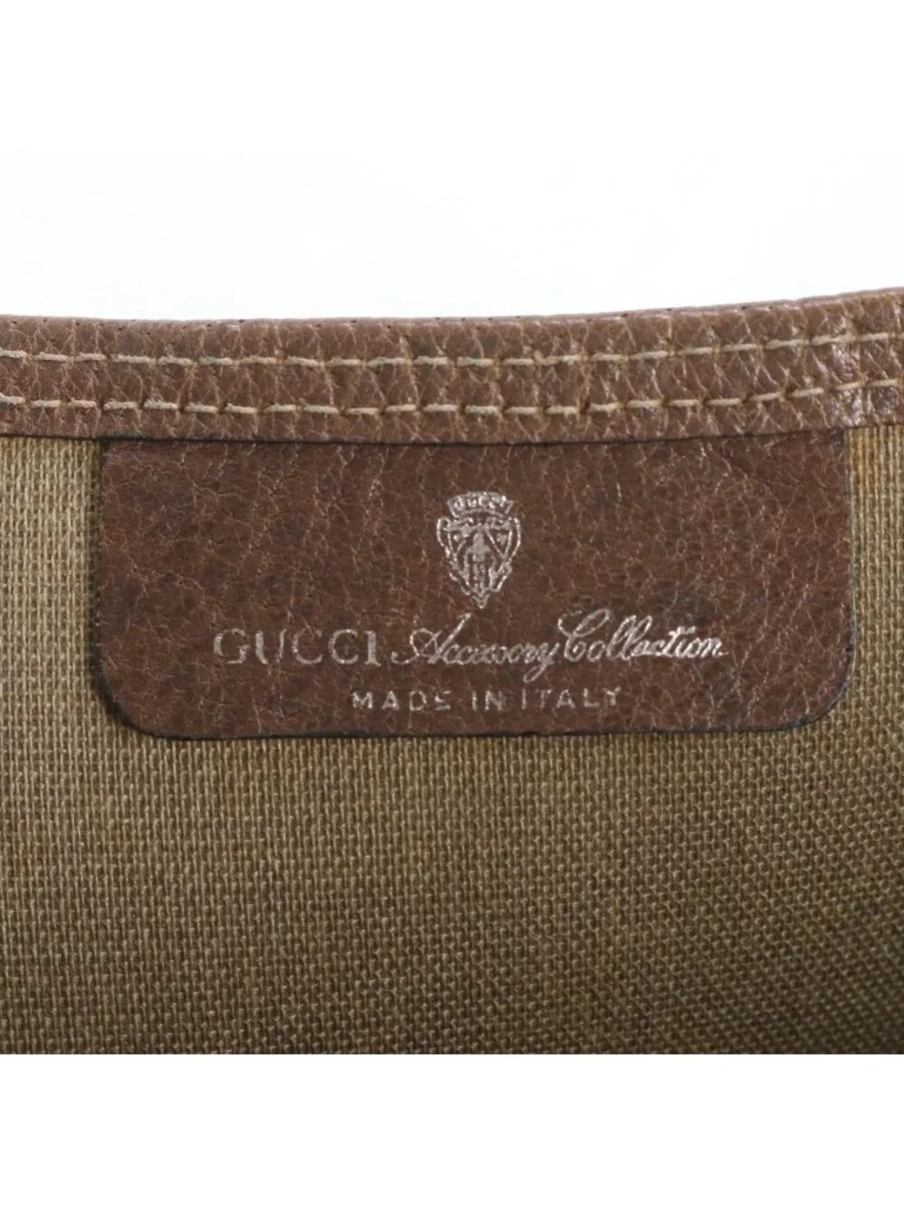 Gucci GG Supreme Sherry Line Leather Tote Shoulder